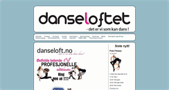 Desktop Screenshot of danseloft.no